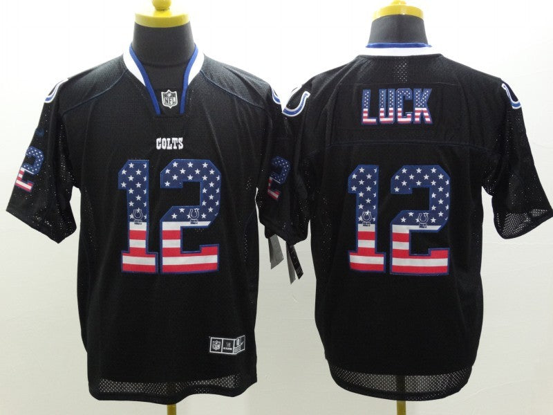 Men’s Indianapolis Colts Andrew Luck #12 Black Jersey