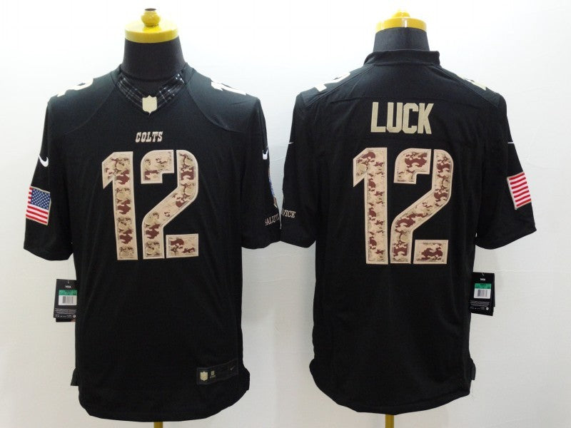 Men’s Indianapolis Colts Andrew Luck #12 Black Jersey