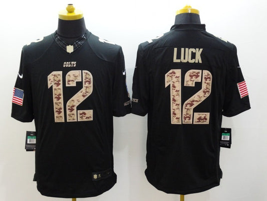 Men’s Indianapolis Colts Andrew Luck #12 Black Jersey