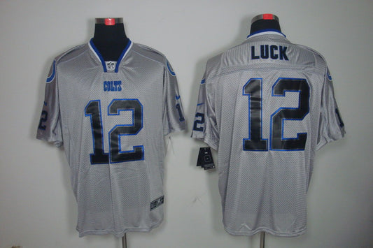 Men’s Indianapolis Colts Andrew Luck #12 Gray Jersey