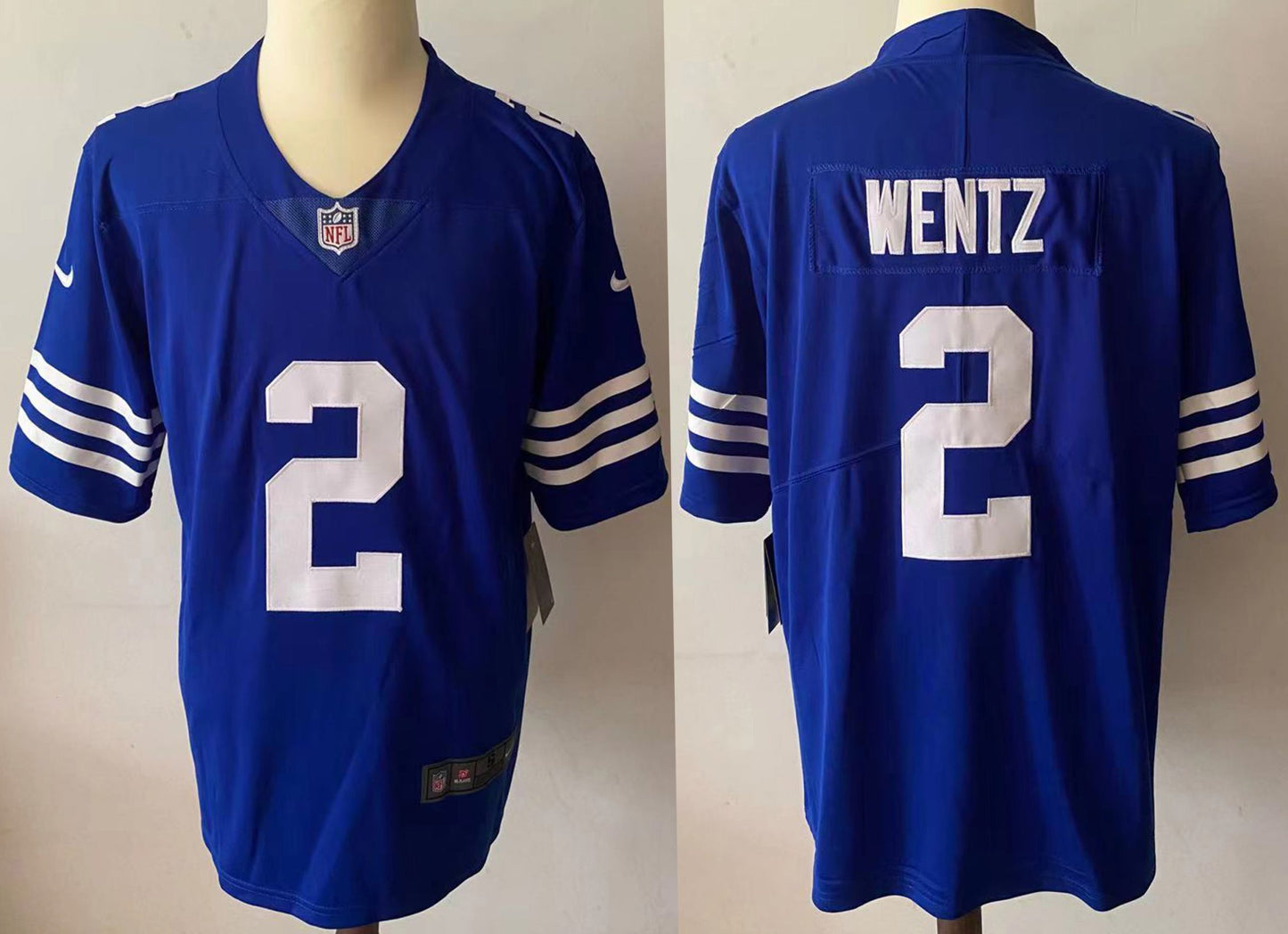 Men’s Indianapolis Colts Carson Wentz #2 Blue Jersey