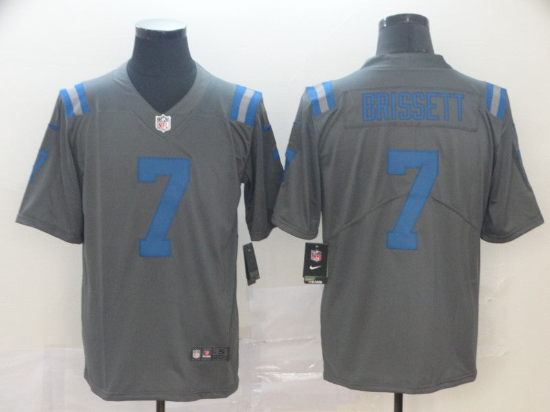Men’s Indianapolis Colts Jacoby Brissett Gray Jersey