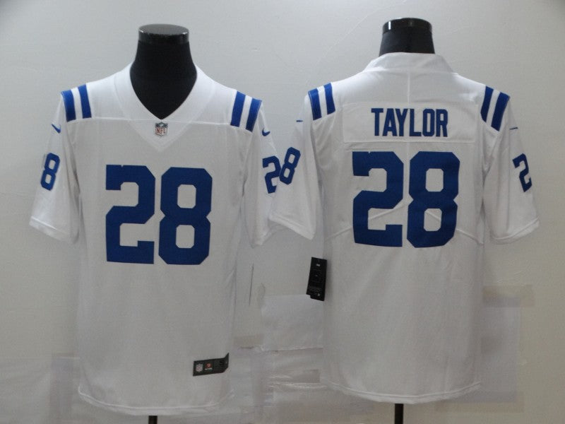 Men’s Indianapolis Colts Jonathan Taylor #28 White Jersey