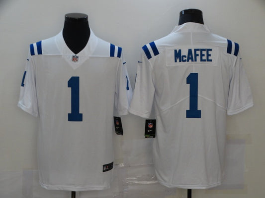 Men’s Indianapolis Colts Pat McAfee #1 White Jersey