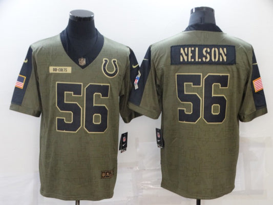 Men’s Indianapolis Colts Quenton Nelson #56 Brown Alternate Jersey