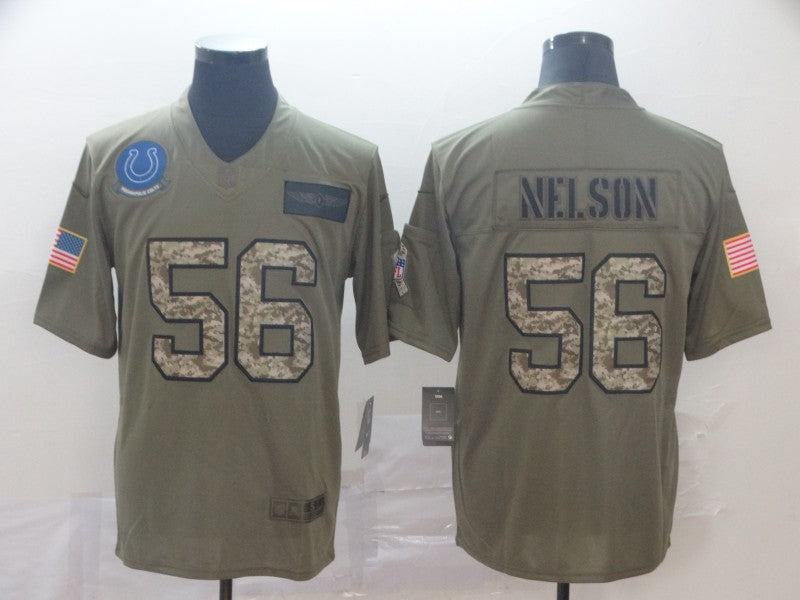 Men’s Indianapolis Colts Quenton Nelson #56 Brown Jersey