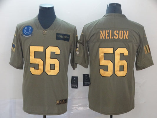 Men’s Indianapolis Colts Quenton Nelson #56 Brown Jersey