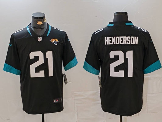 Men’s Jacksonville Jaguars CJ Henderson #21 Black Jersey