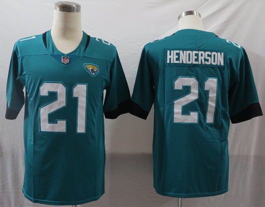 Men’s Jacksonville Jaguars CJ Henderson #21 Teal Jersey