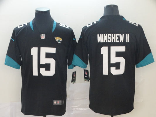 Men’s Jacksonville Jaguars Gardner Minshew II #15 Black Jersey
