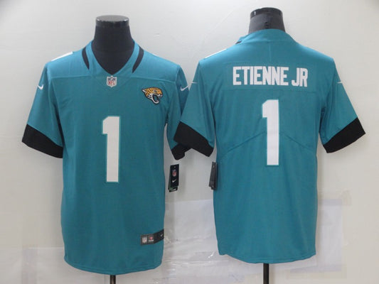 Men’s Jacksonville Jaguars Travis Etienne Jr. #1 Teal Jersey