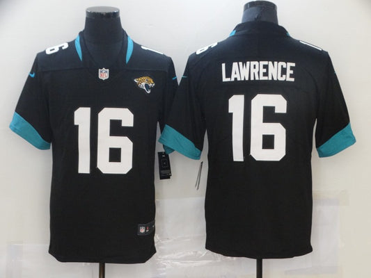 Men’s Jacksonville Jaguars Trevor Lawrence #16 Black Alternate Jersey