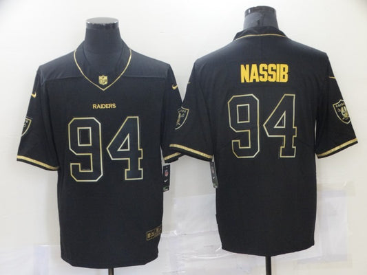 Men’s Las Vegas Raiders Carl Nassib #94 Black Jersey