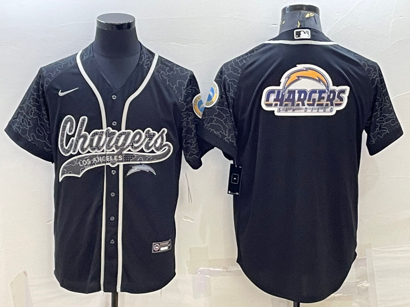 Men’s Los Angeles Chargers Black RFLCTV Limited Jersey