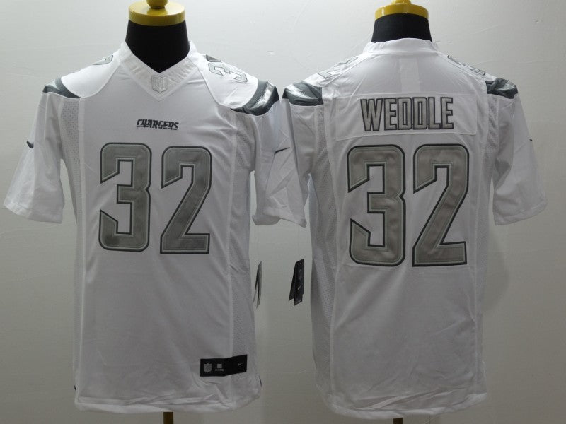 Men’s Los Angeles Chargers Eric Weddle #32 White Jersey