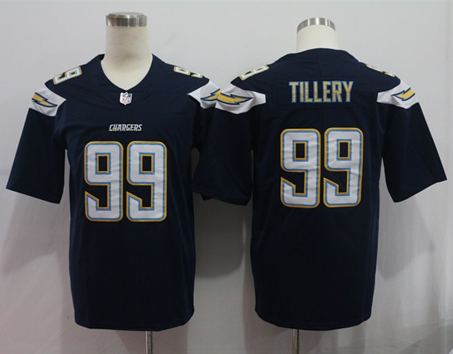 Men’s Los Angeles Chargers Jerry Tillery #99 Navy Jersey