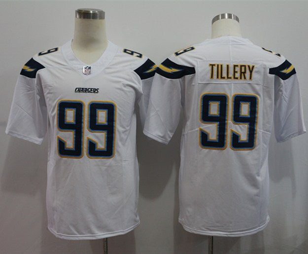 Men’s Los Angeles Chargers Jerry Tillery #99 White Jersey