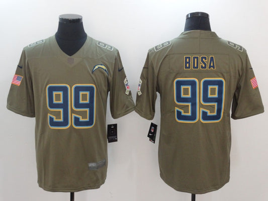 Men’s Los Angeles Chargers Joey Bosa #99 Brown Jersey