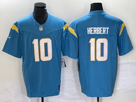 Men’s Los Angeles Chargers Justin Herbert #10 Powder Blue Jersey