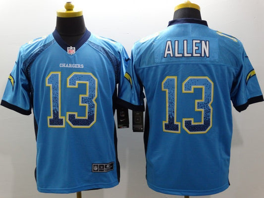 Men’s Los Angeles Chargers Keenan Allen #13 Blue Jersey
