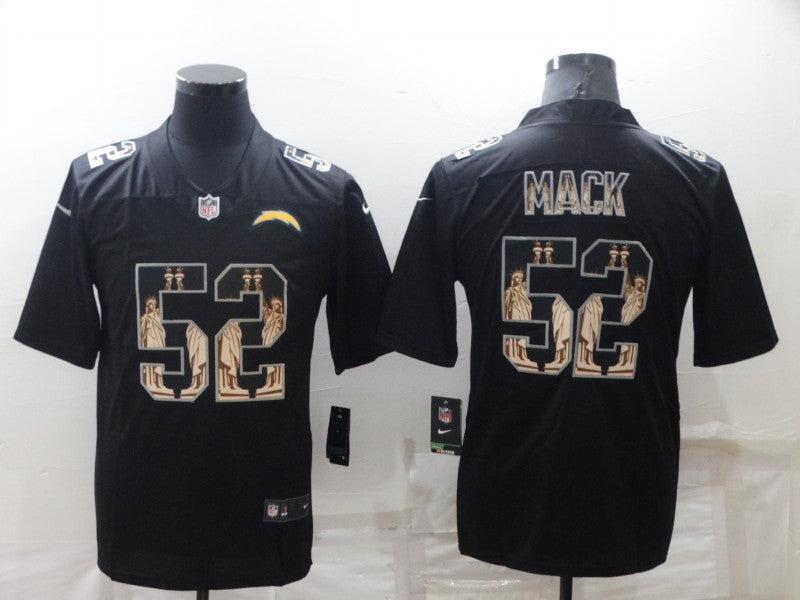 Men’s Los Angeles Chargers Khalil Mack #52 Black Team Jersey
