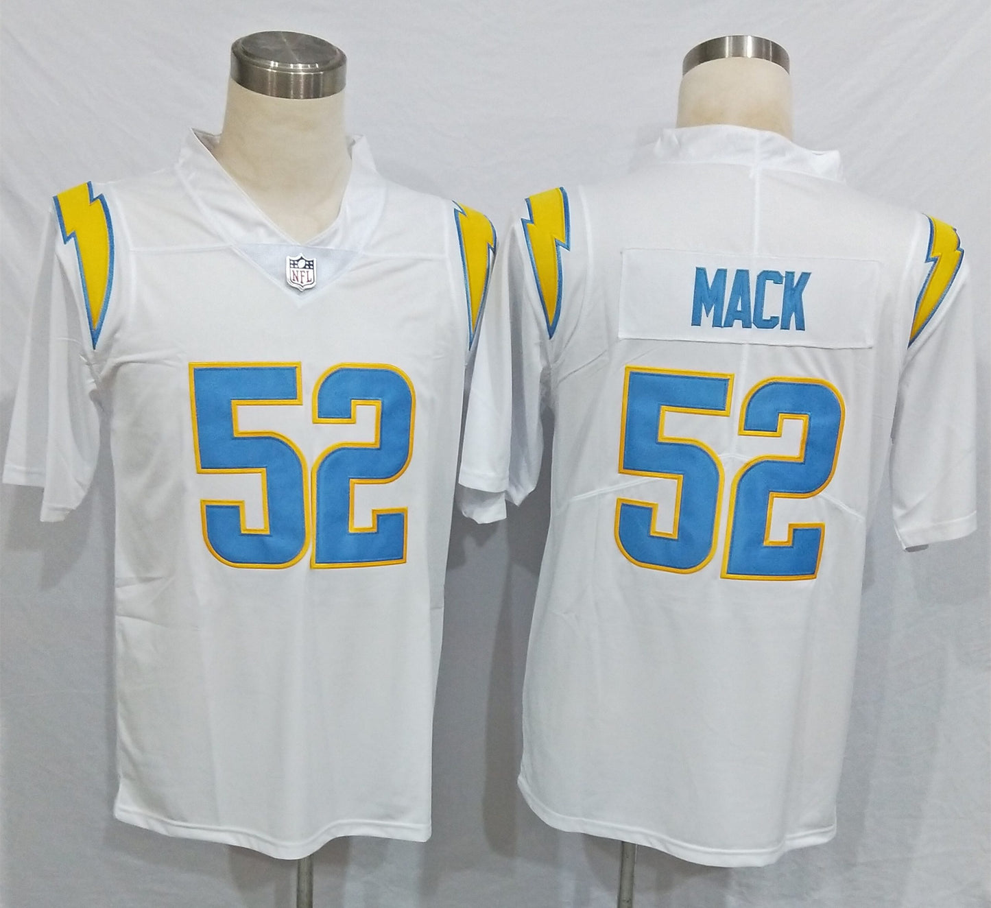 Men’s Los Angeles Chargers Khalil Mack #52 White Jersey