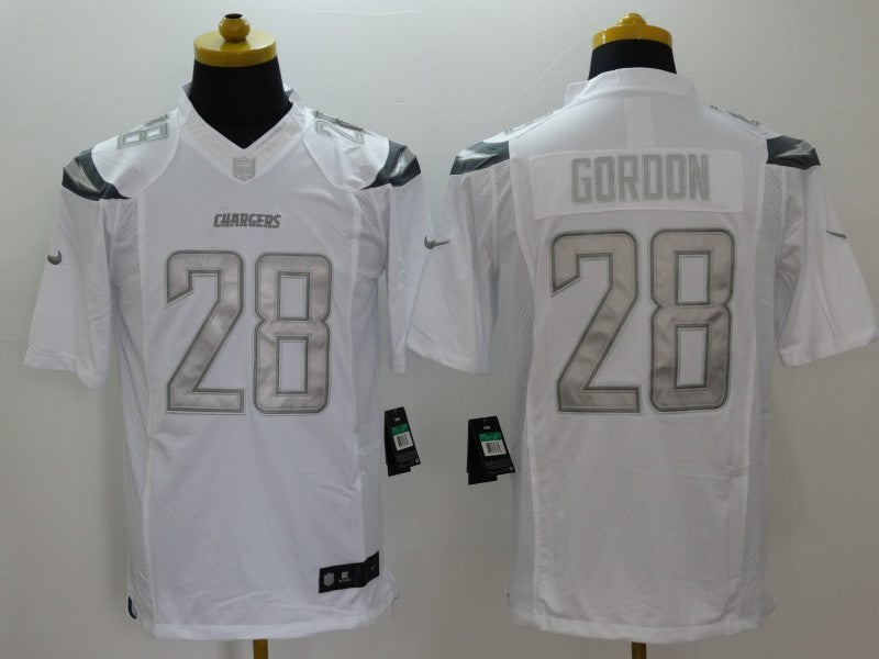 Men’s Los Angeles Chargers Melvin Gordon III #28 White Jersey