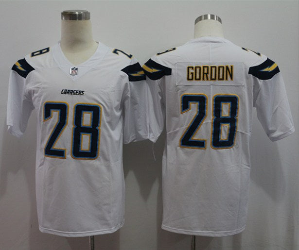 Men’s Los Angeles Chargers Melvin Gordon III #28 White Jersey