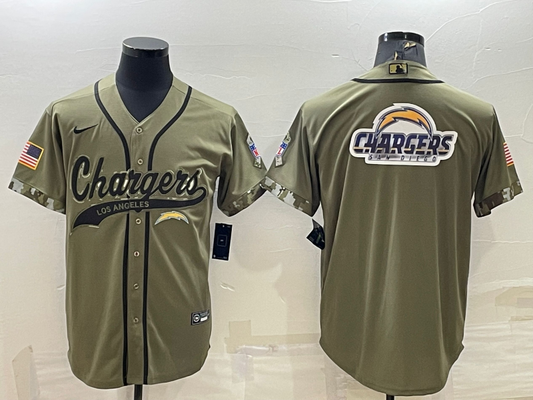Men’s Los Angeles Chargers Olive 2022 Salute To Service Limited Jersey