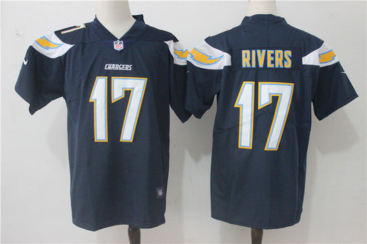 Men’s Los Angeles Chargers Philip Rivers #17 Navy Jersey