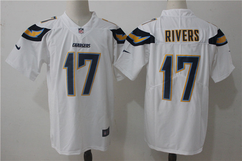 Men’s Los Angeles Chargers Philip Rivers #17 White Jersey