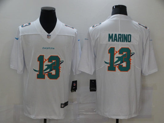 Men’s Miami Dolphins #13 Dan Marino White Jersey