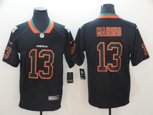 Men’s Miami Dolphins Dan Marino #13 Black Team Jersey