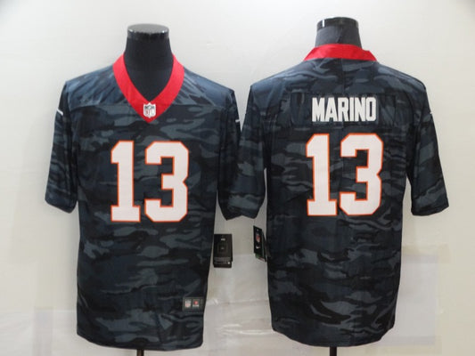 Men’s Miami Dolphins Dan Marino #13 Gray Camouflage Jersey