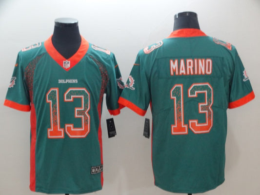 Men’s Miami Dolphins Dan Marino #13 Green Alternate Jersey