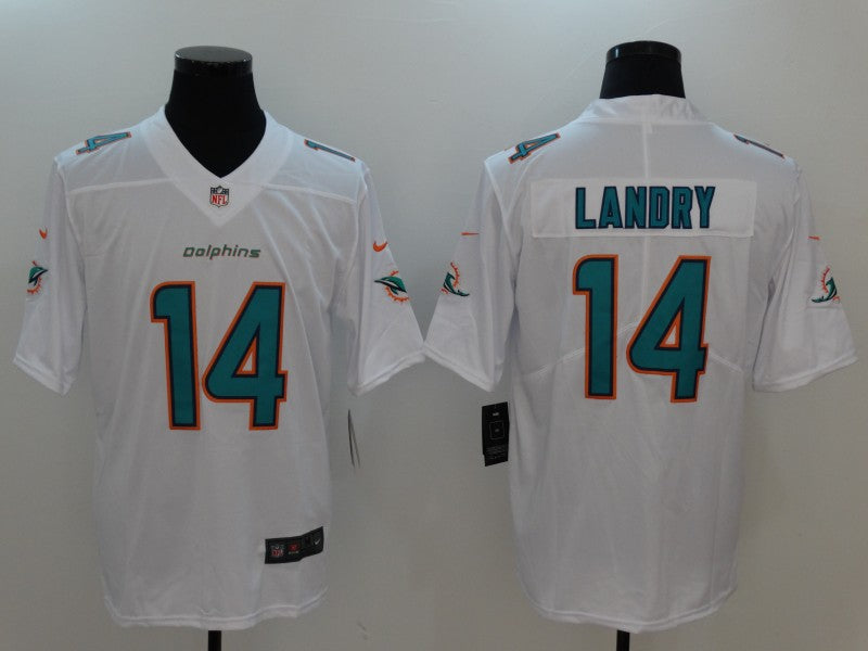 Men’s Miami Dolphins Jarvis Landry #14 White Jersey