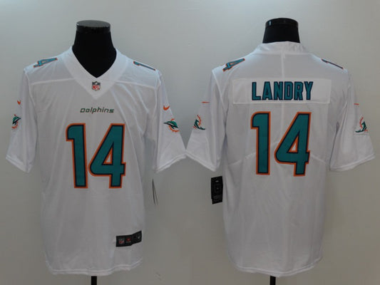 Men’s Miami Dolphins Jarvis Landry #14 White Jersey