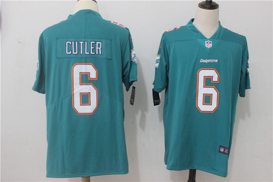 Men’s Miami Dolphins Jay Cutler #6 Green Jersey