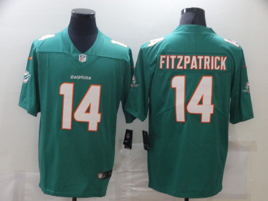 Men’s Miami Dolphins Ryan Fitzpatrick #14 Green Jersey