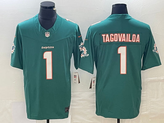 Men’s Miami Dolphins Tua Tagovailoa #1 Green Aqua Legend Jersey