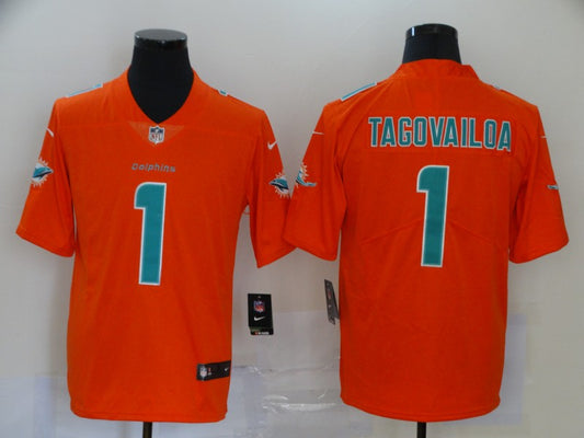 Men’s Miami Dolphins Tua Tagovailoa #1 Orange Inverted Legend Jersey