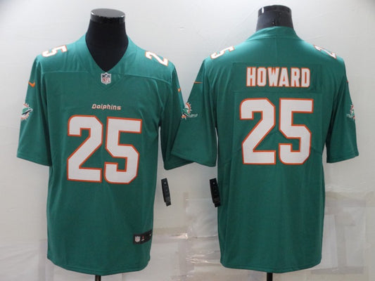Men’s Miami Dolphins Xavier Howard #25 Green Jersey