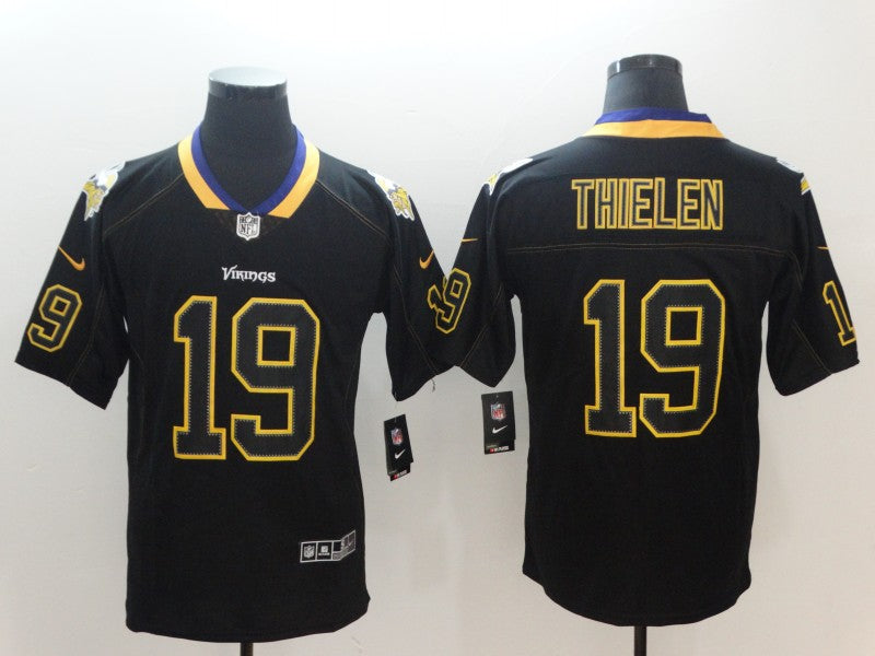 Men’s Minnesota Vikings #19 Adam Thielen Black Alternate Jersey