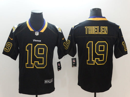 Men’s Minnesota Vikings #19 Adam Thielen Black Alternate Jersey