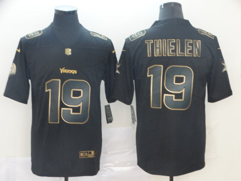 Men’s Minnesota Vikings #19 Adam Thielen Black Jersey