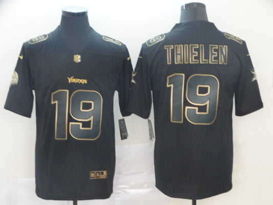 Men’s Minnesota Vikings #19 Adam Thielen Black Jersey