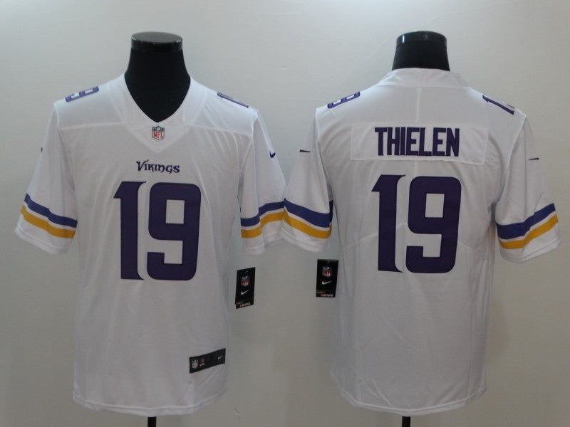 Men’s Minnesota Vikings #19 Adam Thielen Jersey White