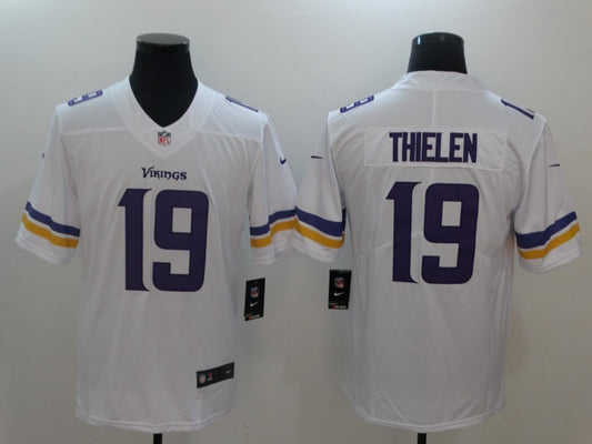 Men’s Minnesota Vikings #19 Adam Thielen Jersey White