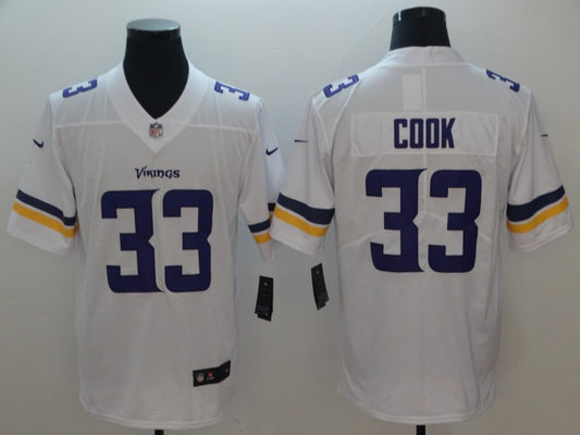 Men’s Minnesota Vikings #33 Dalvin Cook Jersey White