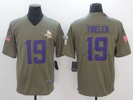 Men’s Minnesota Vikings Adam Thielen #19 Brown Jersey